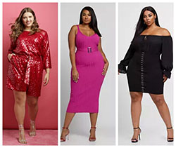 Magenta and pink colour dress with little black dress, cocktail dress, little black dress: Cocktail Dresses,  Fashion photography,  fashion blogger,  fashion model,  Fashion week,  Plus size outfit,  Little Black Dress,  Magenta And Pink Outfit  