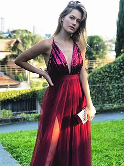 Maroon and pink dresses ideas with bridesmaid dress, backless dress, evening gown, formal wear: Backless dress,  Evening gown,  Bridesmaid dress,  Prom Dresses,  Formal wear,  Maroon And Pink Outfit  