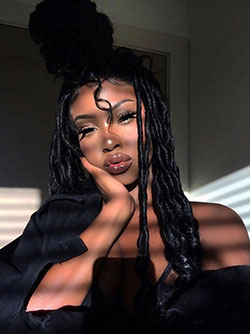 Black instagram fashion with braid: Hairstyle Ideas,  Box braids,  Mohawk hairstyle,  Braided Hairstyles,  Black Outfit,  Black hair  