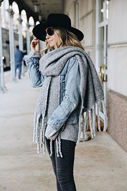 Wear denim jacket winter, street fashion, jean jacket: Denim Outfits,  Jean jacket,  Street Style  
