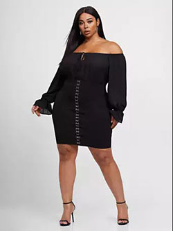 Fashion collection little black dress plus size clothing, little black dress, fashion to figure: Cocktail Dresses,  fashion model,  Black Outfit,  Plus size outfit,  Fashion To Figure  