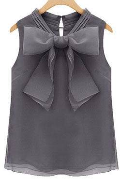 Dresses ideas organza tops styles, fashion accessory, sleeveless shirt, bow tie: summer outfits,  Sleeveless shirt,  Bow tie,  Black Outfit,  Fashion accessory  