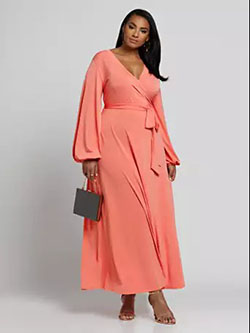 Orange and pink dresses ideas with cocktail dress, gown, formal wear, maxi dress: Cocktail Dresses,  Maxi dress,  Formal wear,  Plus size outfit,  Orange And Pink Outfit,  Fashion To Figure,  Orange Dress  