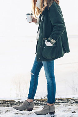 Lookbook dress warm jacket outfits, winter clothing, street fashion: winter outfits,  green outfit,  Street Style,  Jacket Outfits  