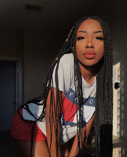 Cute small box braids, skai jackson, hair twists, box braids, black hair: Box braids,  Braided Hairstyles,  Hair Care,  Black hair  