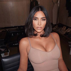 Kim Kardashian In Spaghetti Dress With Bob Haircuts | Trending Fashion Style In 2022: Kylie Jenner,  Kim Kardashian,  Kris Jenner,  Khloe Kardashian,  Makeup Ideas,  Black hair,  Cute Instagram Girls  