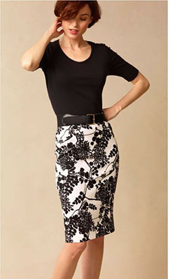 Black and White Printed Skirt Outfit Ideas 2022 with Sheath Dress, Pencil Skirt, Belted Miniskirt: Sheath dress,  Pencil skirt,  fashion model,  Skirt Outfits  