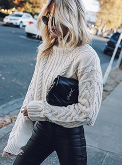 White dresses ideas with sweater, jeans: Polo neck,  Street Style,  Classy Winter Dresses  