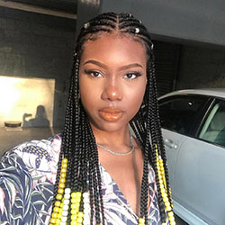 Style outfit with braid: Long hair,  Box braids,  Braided Hairstyles,  Hair Care,  Black hair  