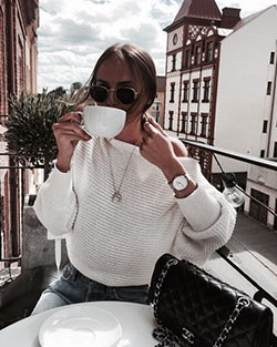 White dresses ideas with: fashion blogger,  Fashion photography,  Jeans Outfit,  T-Shirt Outfit,  White Outfit,  Street Style,  Black And White  