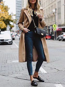 Instagram dress 2019 winter women outfits high heeled shoe, street fashion: Trench coat,  Street Style,  High Heeled Shoe,  Classy Winter Dresses  