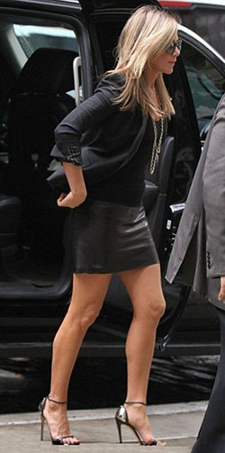 Jennifer aniston tight skirts little black dress, were the millers: fashion model,  Hot Girls,  Leather skirt,  Jennifer Aniston,  Little Black Dress,  Mini Skirt Outfit  