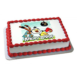 Angry Bird Photo Cake: 