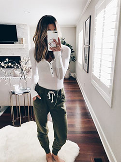 Outfit ideas cute comfy outfits, casual wear: Black And White Outfit,  Quarantine Outfits 2020  