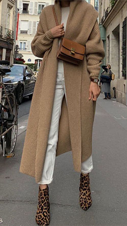 Colour ideas winter fashion ladies, winter clothing, street fashion, casual wear, polo neck: winter outfits,  Polo neck,  Street Style,  Beige And Brown Outfit,  Cardigan Outfits 2020  