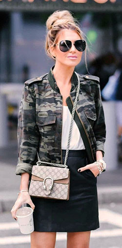 Colour ideas with fashion accessory, leather jacket, leather: fashion model,  Fashion accessory,  Street Style  