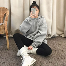 Colour outfit, you must try with sportswear, sweatpant, sweater: Girls Hoodies  