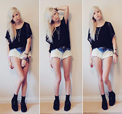White colour outfit with trousers, crop top, shorts: Crop top,  Hot Girls,  T-Shirt Outfit,  White Outfit,  Creepers Outfits  