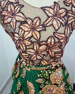 Stone and beaded ankara styles: Cocktail Dresses,  day dress,  Roora Dresses,  African Wax Prints  