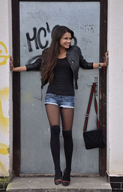 Over the knee socks and tights: Knee highs,  Street Style,  Thigh High Socks  