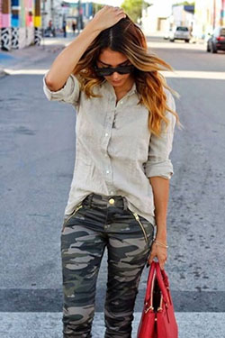 Fashion collection express camo jeans slim fit pants, street fashion: Street Style,  Brown Outfit,  Army Leggings Outfit,  Slim-Fit Pants  