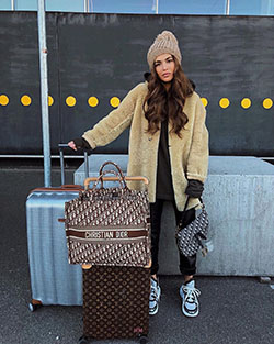 Colour combination negin mirsalehi airport, fashion accessory, negin mirsalehi, street fashion, birkin bag, crop top, tote bag: Crop top,  Fashion accessory,  Street Style,  Birkin bag,  Negin Mirsalehi,  Brown Outfit,  Airport Outfit Ideas  