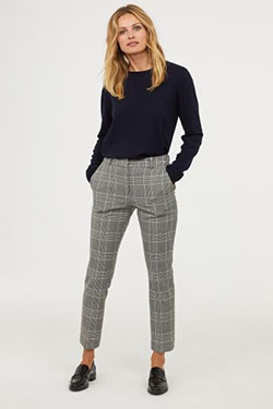 H&m checkered pants, checkered pants, business casual, casual wear, photo shoot, h&m: Business casual,  Checkered Pants,  Tweed Pants  
