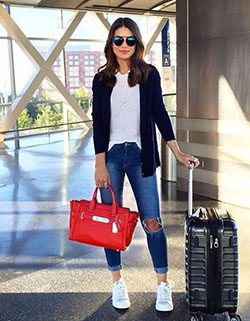 Camila coelho casual look, street fashion, camila coelho, casual wear: White Outfit,  Camila Coelho,  Street Style,  Airport Outfit Ideas  