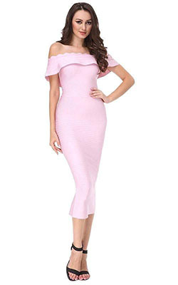 Pink colour ideas with strapless dress, cocktail dress, sheath dress: Cocktail Dresses,  Bandage dress,  Strapless dress,  Sheath dress,  fashion model,  Pink Outfit  