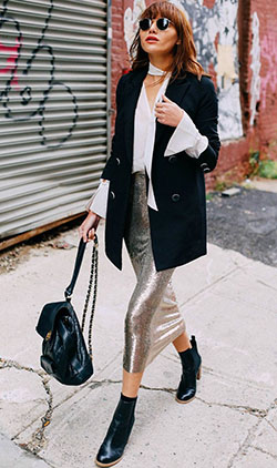 Clothing ideas with trench coat, blazer, denim: Trench coat,  T-Shirt Outfit,  Sequin Dresses,  Street Style  