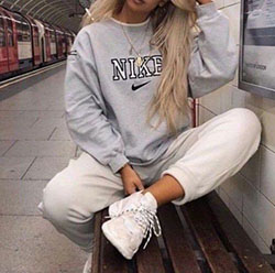 Dresses ideas cute comfy outfits casual fashion sweaters, street fashion: White Outfit,  Street Style,  Girls Tomboy Outfits  