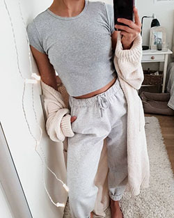 White colour outfit ideas 2020 with fashion accessory, pajamas, sweater: T-Shirt Outfit,  White Outfit,  Fashion accessory,  Quarantine Outfits 2020,  Pajama Outfit  