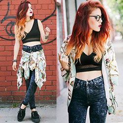 Luanna perez outfits tank top: Crop top,  Sleeveless shirt,  Street Style,  Creepers Outfits  