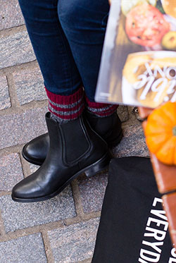 Thursday boot company duchess thursday boot company, street fashion: Riding boot,  Chelsea boot,  Boot Outfits,  Street Style,  Yellow And Brown Outfit  