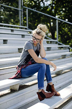Cute hipster outfits fall, hipster fashion, street fashion, casual wear: Boot Outfits,  Street Style,  Hipster Fashion,  Blue Outfit  