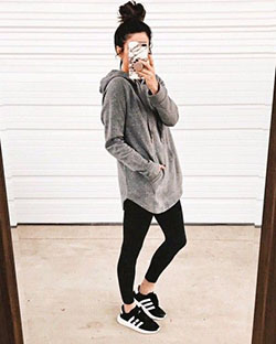 Colour outfit comfy legging outfits, casual wear: Girls Hoodies  