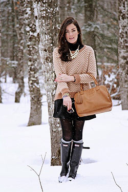 Hunter boots with skirts hunter boot ltd, knee high boot: Riding boot,  Street Style,  Boot Outfits,  Knee High Boot,  Brown Outfit  