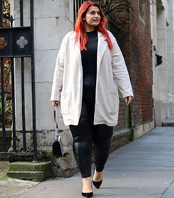 white matching outfit with overcoat, jeans, coat: White Jeans,  White coat,  Hot Plus Size Girls  