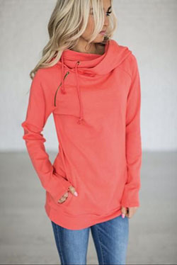 Orange and pink colour outfit, you must try with hoodie, jacket, jeans: Orange And Pink Outfit,  Orange Outfits  