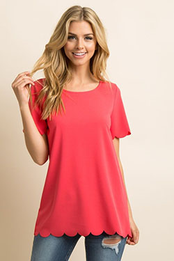 Pink dresses ideas with blouse, top: T-Shirt Outfit,  Pink Outfit,  Orange Outfits  