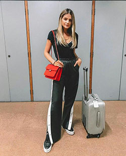 Colour outfit ideas 2020 with fashion accessory, trousers, skirt: Fashion accessory,  Airport Outfit Ideas  