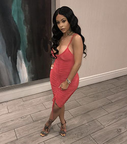 Alexis sky and fetty wap: Bodycon dress,  fashion model,  alexis sky,  Pink Outfit  