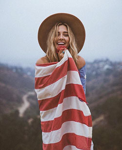 Red outfit ideas with: Sun hat,  United States,  Independence Day,  T-Shirt Outfit,  American Beauty,  Red Outfit,  4th July Outfit  
