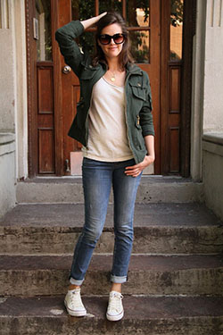 Instagram fashion with leather jacket, jacket, denim: Casual Outfits,  Street Style  