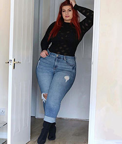 Ioana Chira trousers, denim, jeans classy outfit: Denim,  Hot Plus Size Girls,  Jeans Outfit,  Trousers  