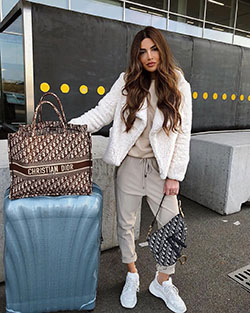 Clothing ideas negin mirsalehi style, negin mirsalehi, street fashion, casual wear: White Outfit,  Street Style,  Airport Outfit Ideas  