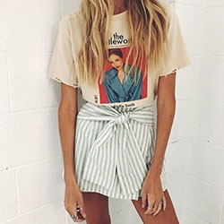 White colour outfit, you must try with trousers, shorts, skirt: T-Shirt Outfit,  White Outfit  