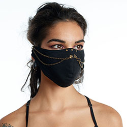 Black ninja face mask personal protective equipment, fashion accessory: Fashion accessory,  Surgical Mask,  Corona Virus Dresses  