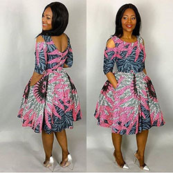 Latest african styles for ladies: day dress,  Roora Dresses,  Pink Outfit,  African Wax Prints  