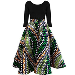 African print circle dress african wax prints, pencil skirt: Crop top,  Ball gown,  Pencil skirt,  green outfit,  FLARE SKIRT,  day dress,  Roora Dresses,  African Wax Prints  